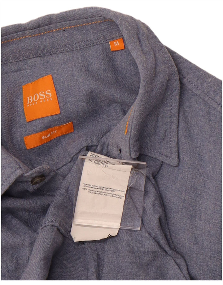 HUGO BOSS Herre Slim Fit skjorte Medium Blue Cotton