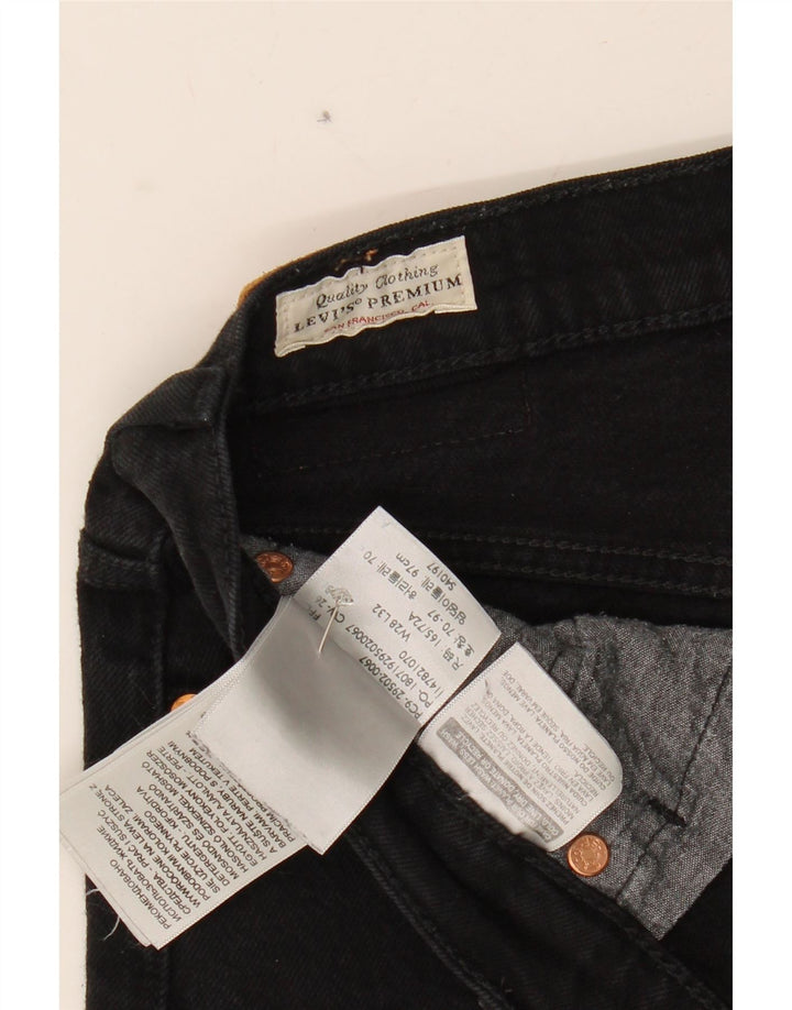 LEVI'S Womens Slim Jeans W28 L32 Black Cotton Vintage Levi's and Second-Hand Levi's from Messina Hembry 