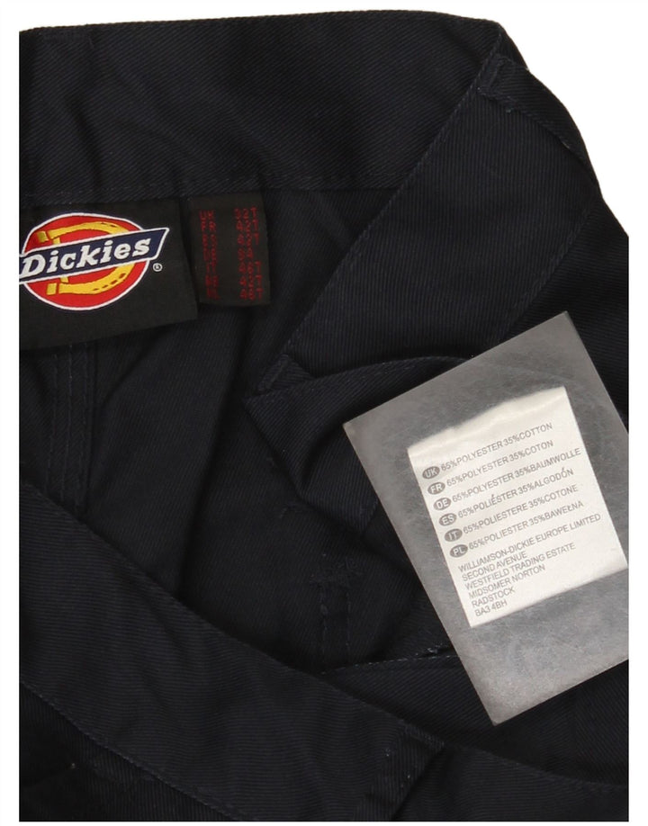 Calças Dickies Mens Straight Cargo W32 L30 Poliéster Azul Marinho