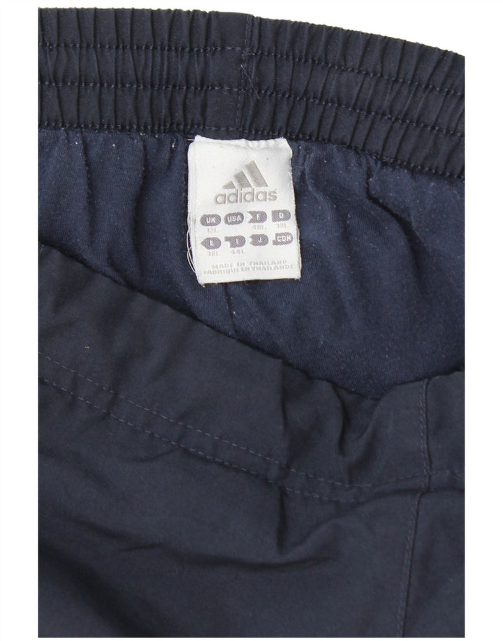 Γυναικεία μακρύ αθλητική φόρμα ADIDAS UK 12 μεσαίο μπλε πολυεστέρας
