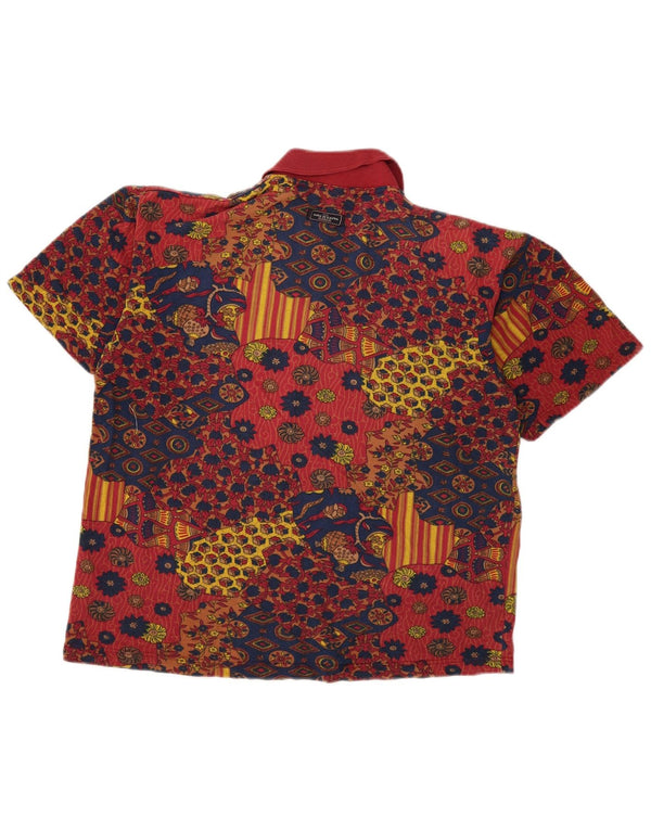 Kappa Polo Hombre Grande Multicolor Floral Algodón