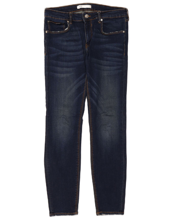 Zara Vaqueros pitillo para mujer EU 42 Large W32 L28 Azul