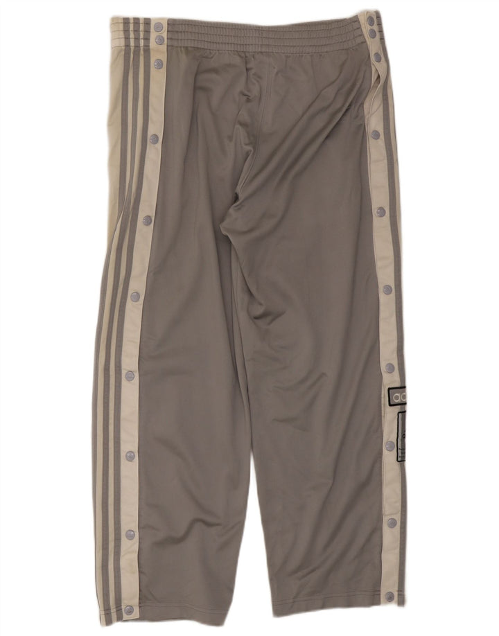 Pantaloni da tuta grafica da uomo Adidas XS poliestere grigio