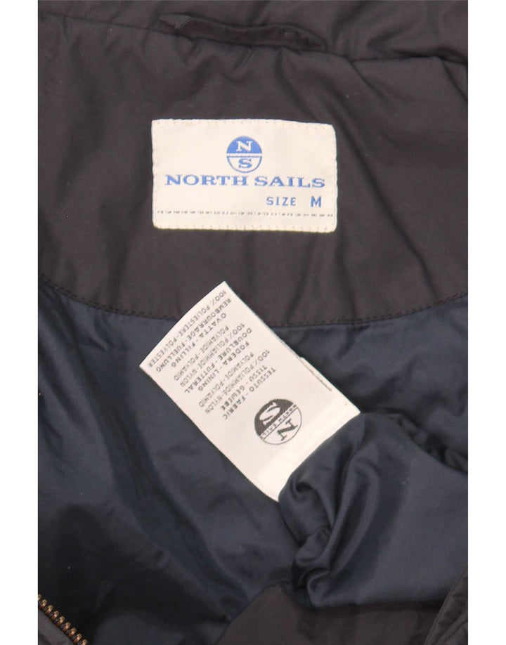 Giacca imbottita con grafica da uomo North Sails UK 38 Medium Blu Navy in poliammide