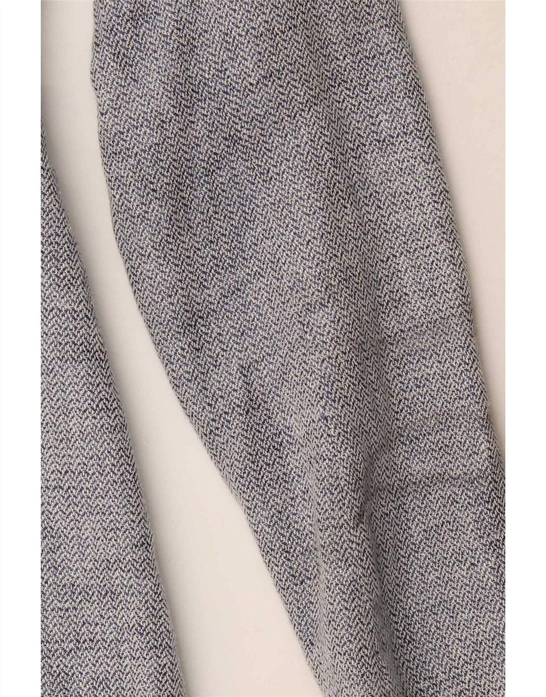 Zara Womens Longline Blazer Jacket UK 4 XS Blue Chevron Modern