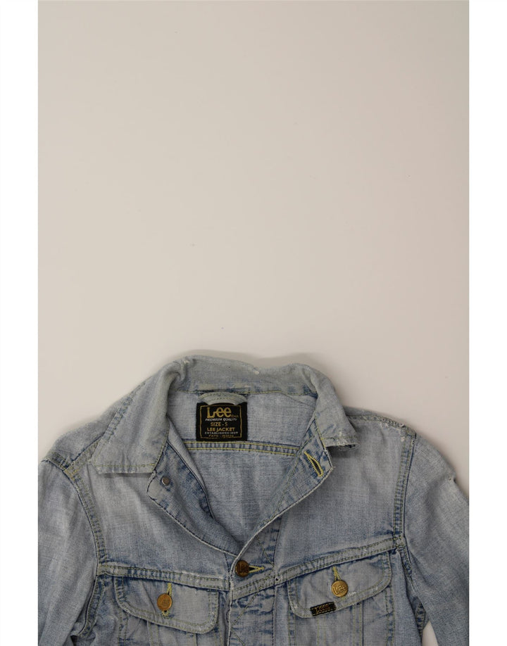 LEE Womens Denim Jacket UK 10 Small Blue Vintage Lee and Second-Hand Lee from Messina Hembry 
