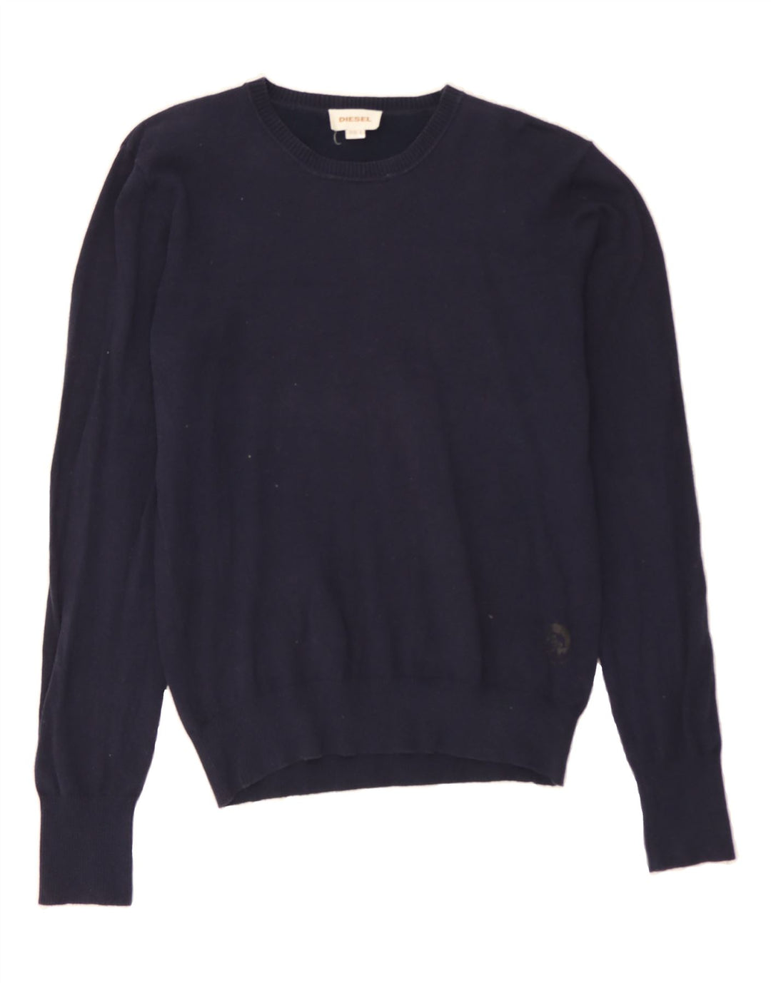 DIESEL Mens Crew Neck Jumper Sweater Large Navy Blue Vintage Diesel and Second-Hand Diesel from Messina Hembry 