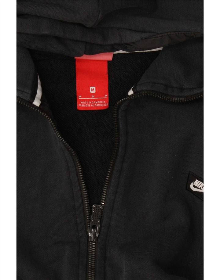 Nike Mens Zip Hoodie Sweater Medium Black