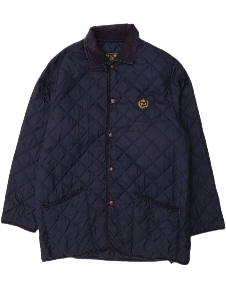 WILKES&AKERMAN Chaqueta acolchada para hombre UK 40 Large Poliamida azul marino