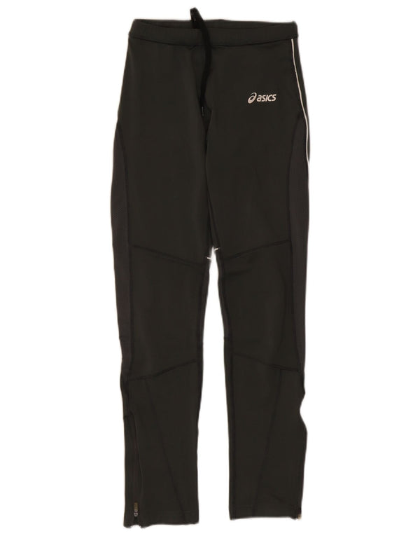 Asics Womens Tracksuit Trousers UK 4 XS  Khaki Polyester