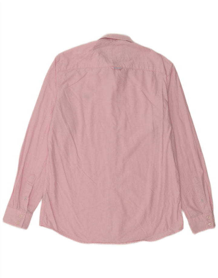 CREW CLOTHING Mens Slim Fit Shirt Medium Pink Cotton