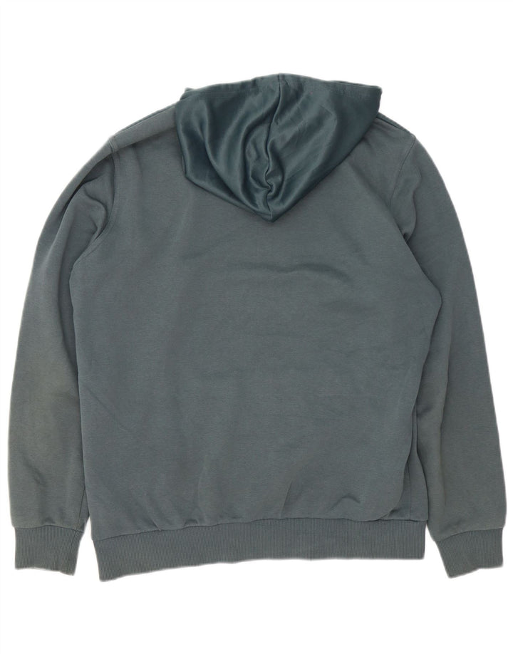 Puma Mens Hoodie Jumper Medium Blue Cotton
