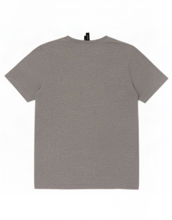 Adidas Mens Graphic T-Shirt Top Medium Grey Cotton