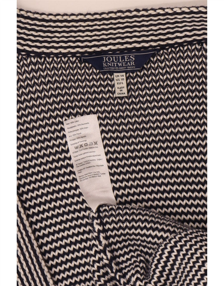 Joules Womens Oversized Longline Cardigan Sweater UK 14 Large Blue