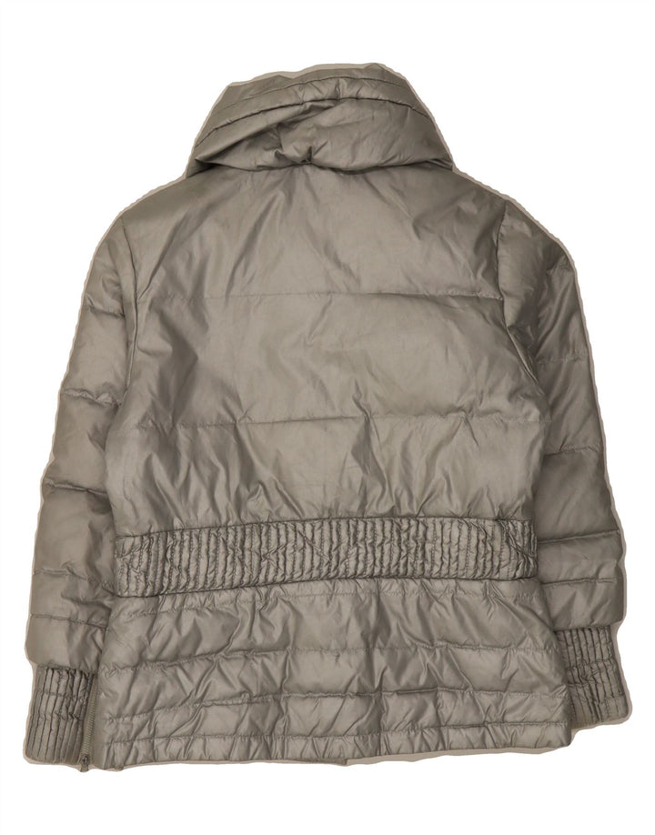 LAURA BIAGIOTTI Girls Padded Jacket 9-10 Years Grey Polyester Vintage Laura Biagiotti and Second-Hand Laura Biagiotti from Messina Hembry 