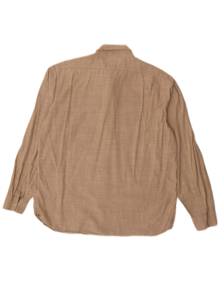 Dockers Chemise Flanelle Homme Large Beige Coton