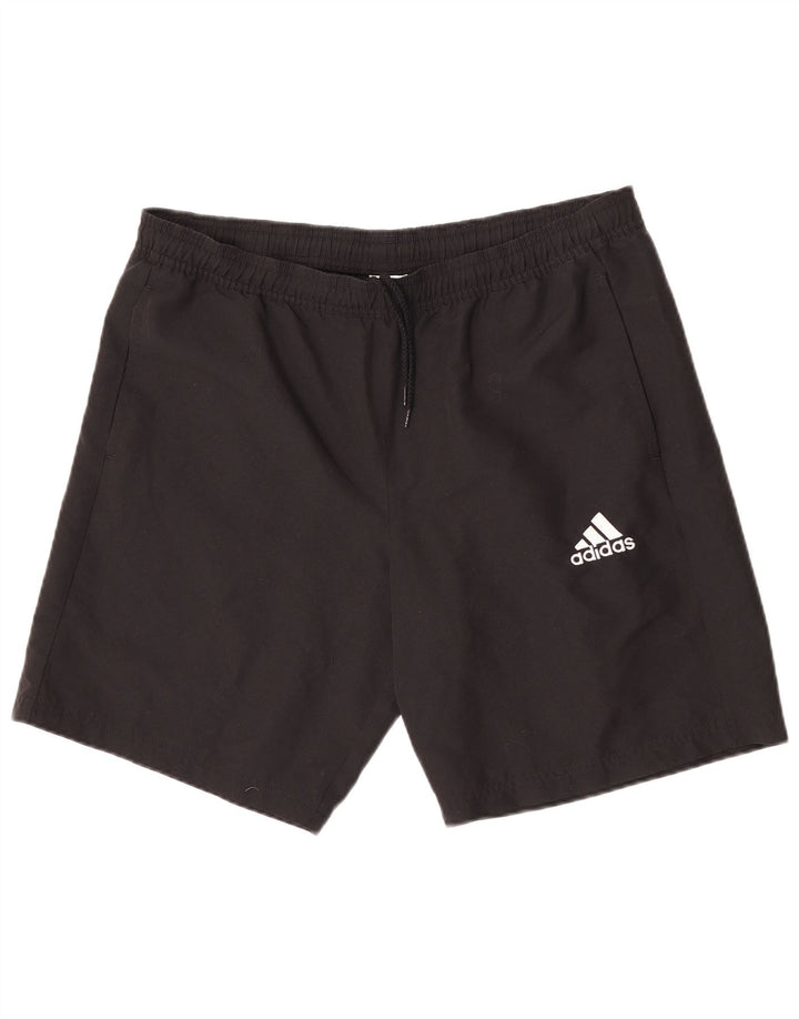 Pantaloni scurți sport pentru bărbați Adidas, mari, negru, poliester