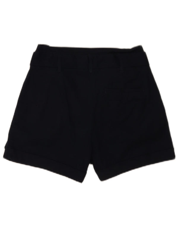 Oasis Damen Pegged Casual Shorts UK 8 Small W26 Marineblaue Baumwolle