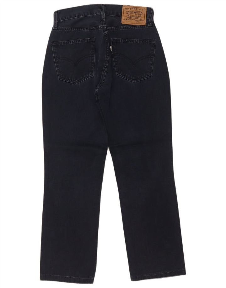 Levi's Womens 595 Straight Jeans W28 L27 Navy Blue Cotton