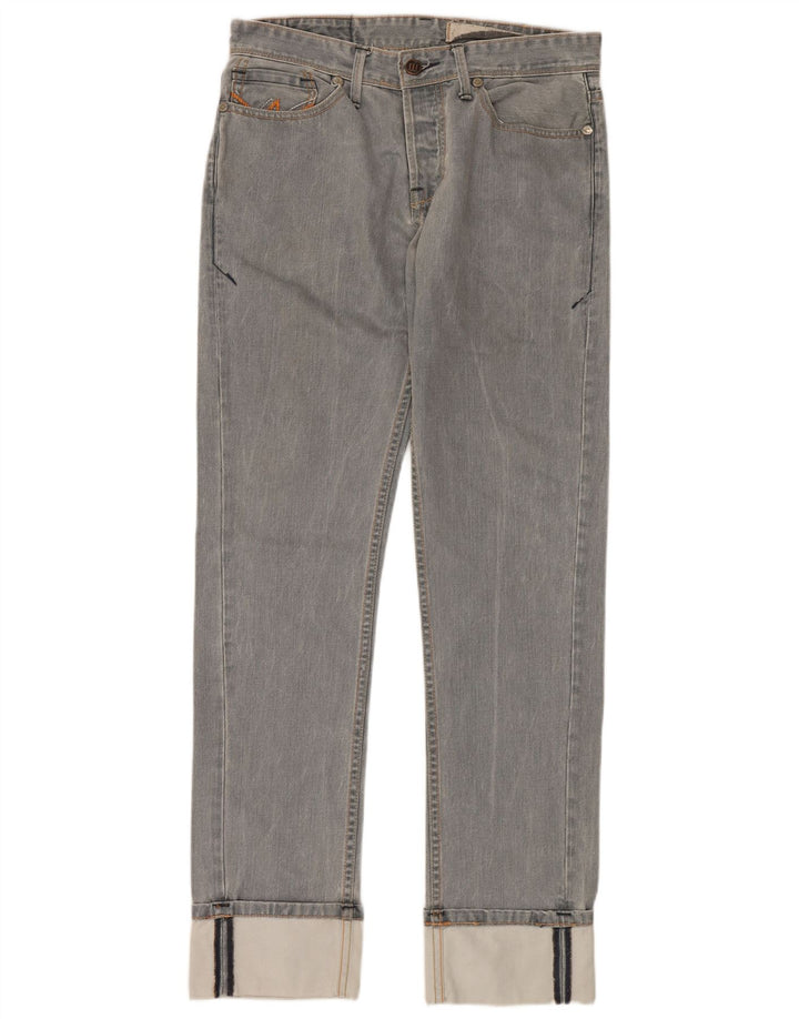 WARREN WEBBER Straight jeans til mænd W32 L35 Grå bomuld