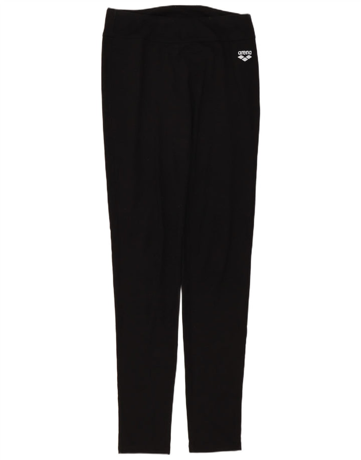 Arena Damen Leggings UK 12 Mittelschwarze Baumwolle