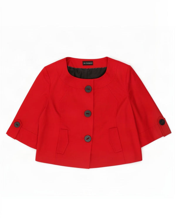 Marks & Spencer Damen Autograph Kurzarm-Bolerojacke UK 22 3XL Rot