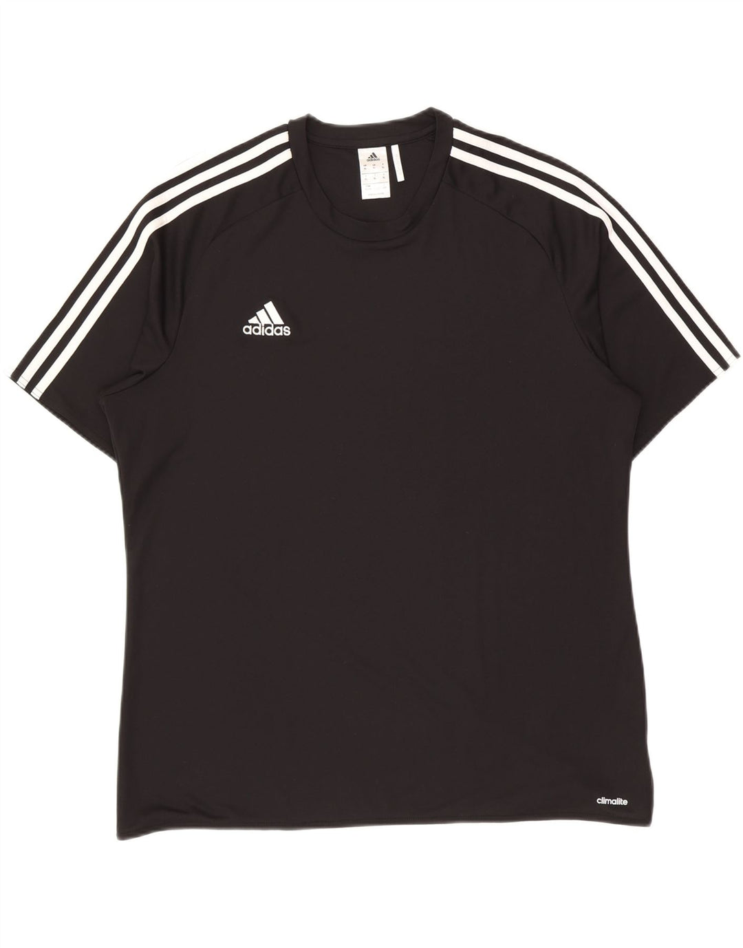 Adidas Mens Climalite T-Shirt Top XL Black Polyester