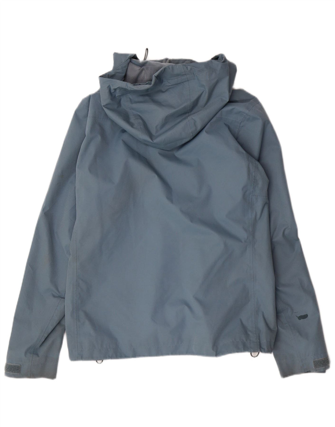 Adidas Womens Hooded Rain Jacket UK 14 Medium Blue Polyester