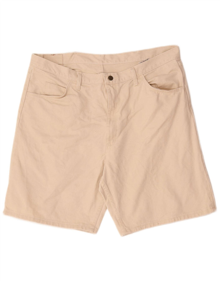 Wrangler Mens Denim Shorts W40 XL Beige Cotton