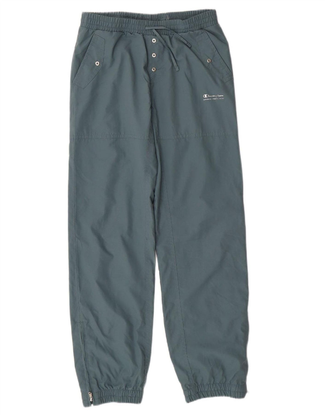 CHAMPION Boys Tracksuit Trousers Joggers 11-12 Years Large  Grey Polyester