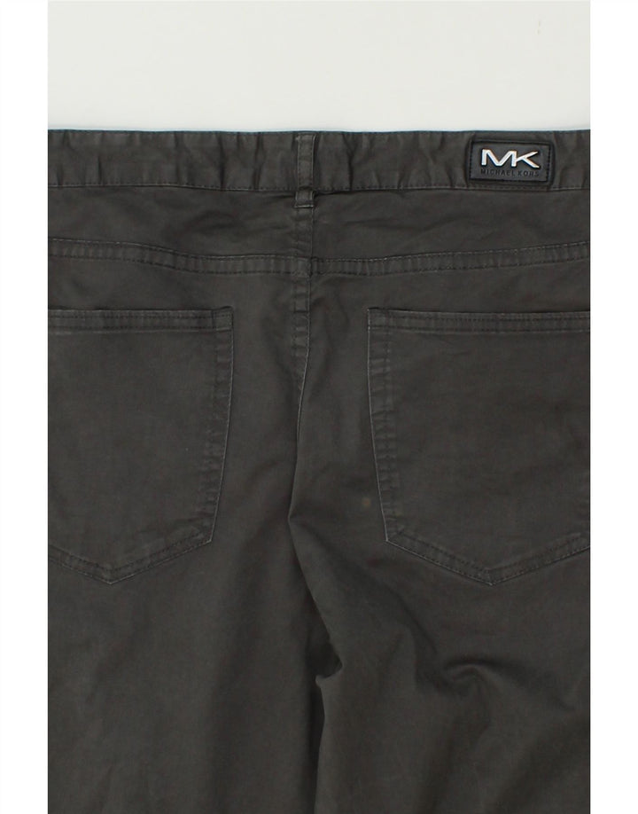 MICHAEL KORS Womens Straight Casual Trousers W32 L32 Grey Cotton Vintage Michael Kors and Second-Hand Michael Kors from Messina Hembry 
