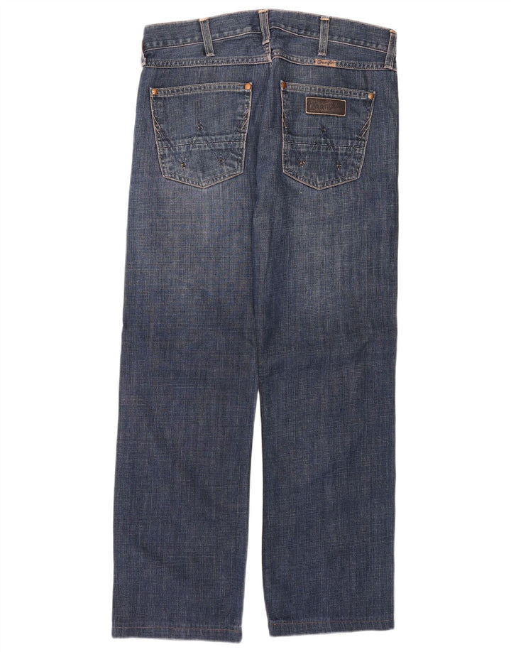 WRANGLER Womens Straight Jeans W29 L28 Blue Cotton