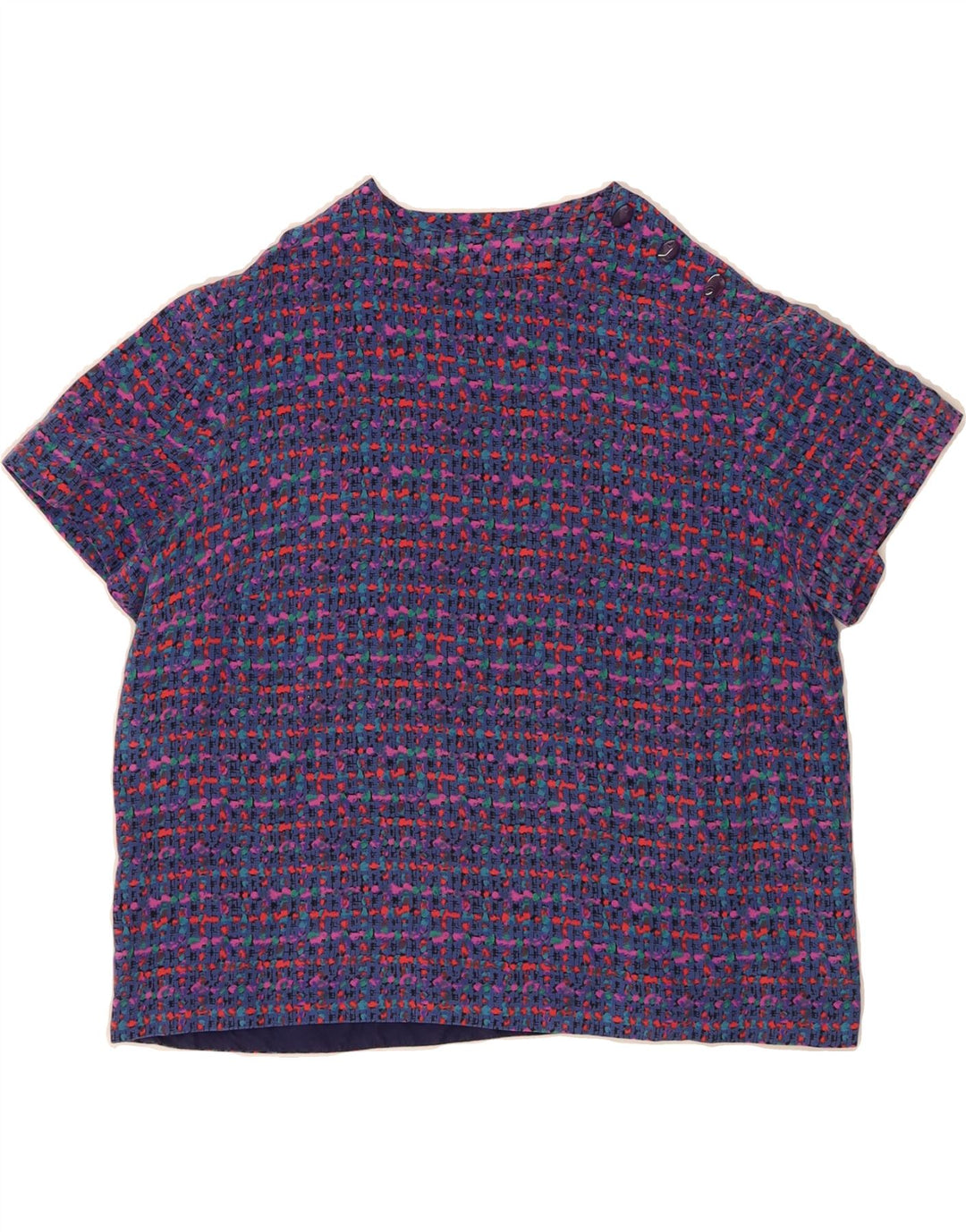 VINTAGE Womens Blouse Top UK 16 Large Purple Flecked Vintage Vintage and Second-Hand Vintage from Messina Hembry 