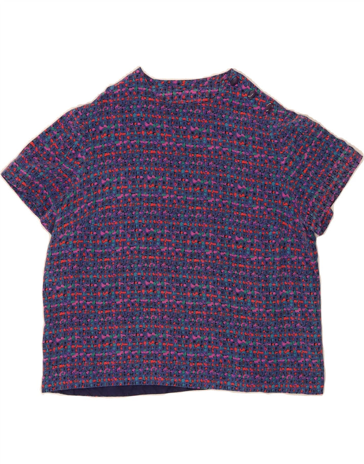 VINTAGE Womens Blouse Top UK 16 Large Purple Flecked Vintage Vintage and Second-Hand Vintage from Messina Hembry 