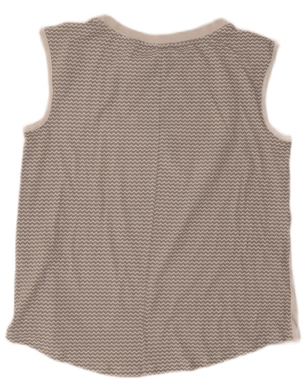 Canotta grafica Champion da donna Easy Fit UK 18 XL Chevron bianco