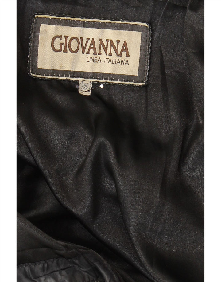 Vintage muška kožna jakna UK 36 Mala crna