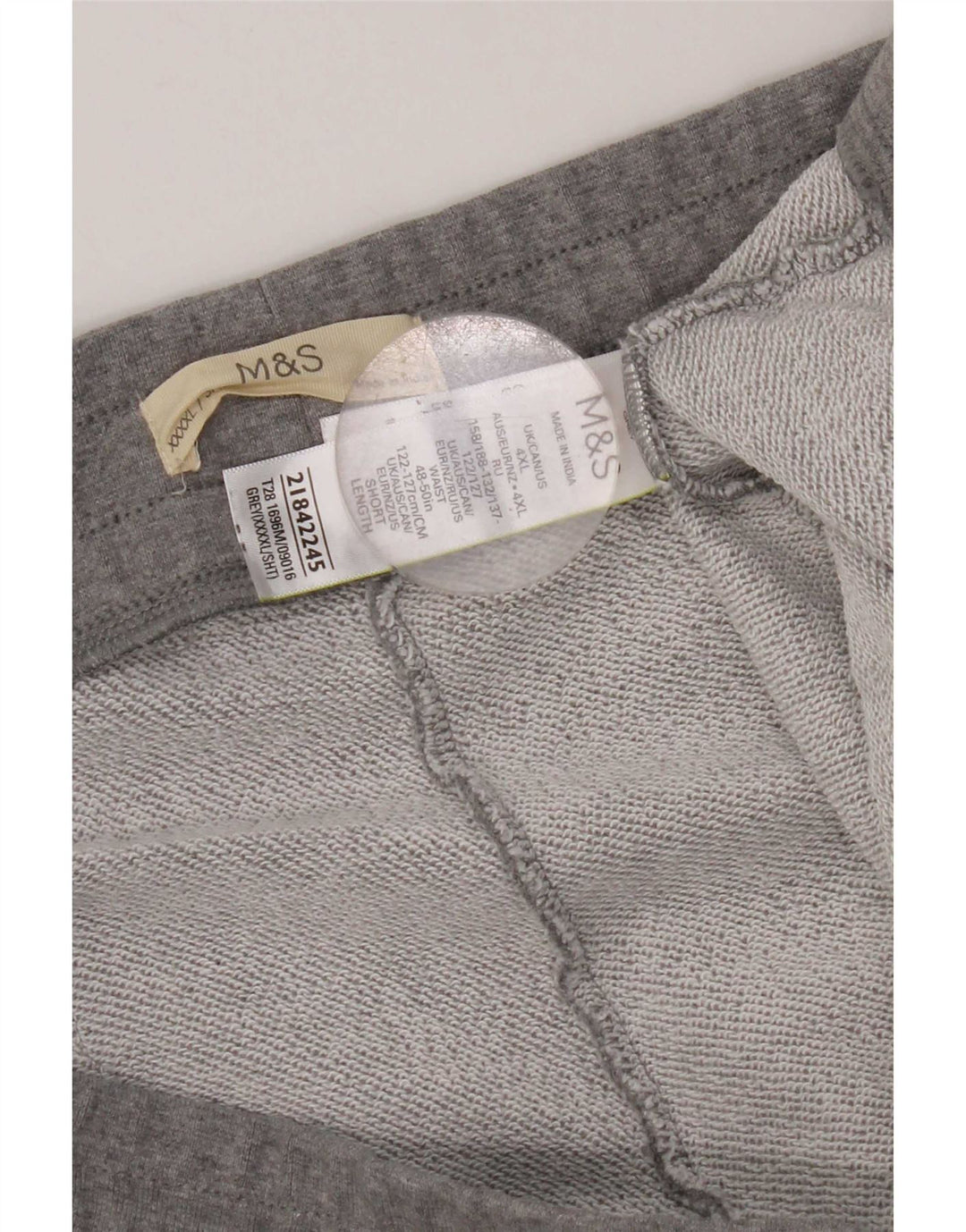 Męskie spodnie dresowe Marks & Spencer, 4XL, szare, bawełniane