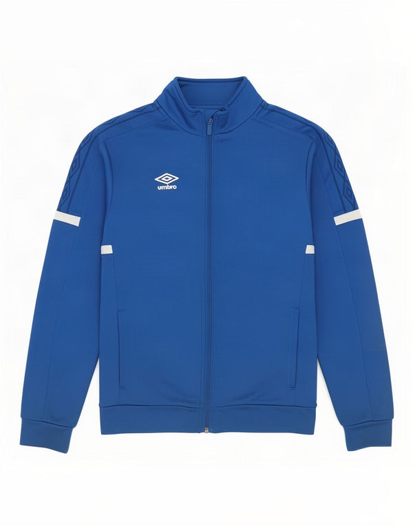 Umbro Boys Tracksuit Top Jacket 13-14 Years XL Blue Polyester