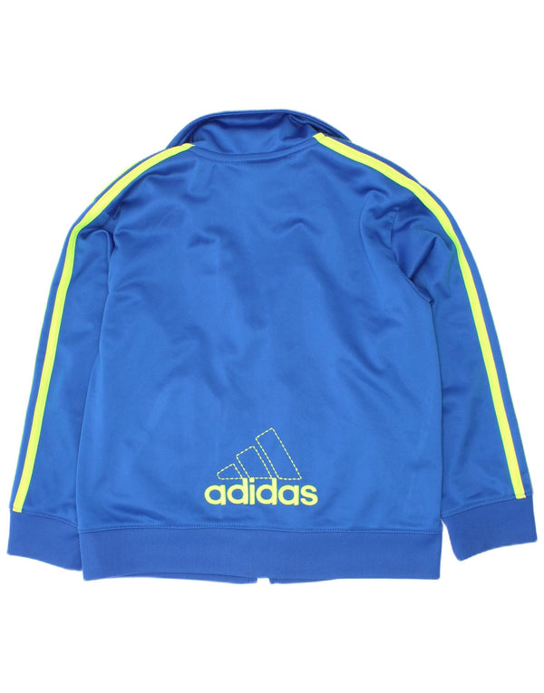 Adidas Meninos Graphic Tracksuit Top Jacket 4-5 Anos Azul Poliéster