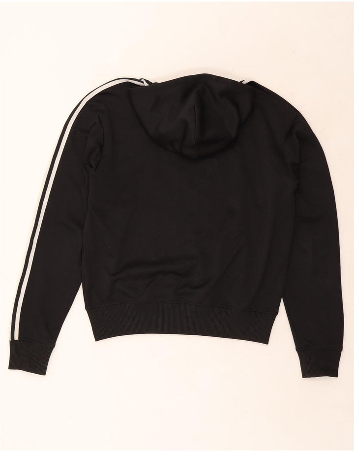 Adidas Mens Hoodie Jumper Large Black Polyester