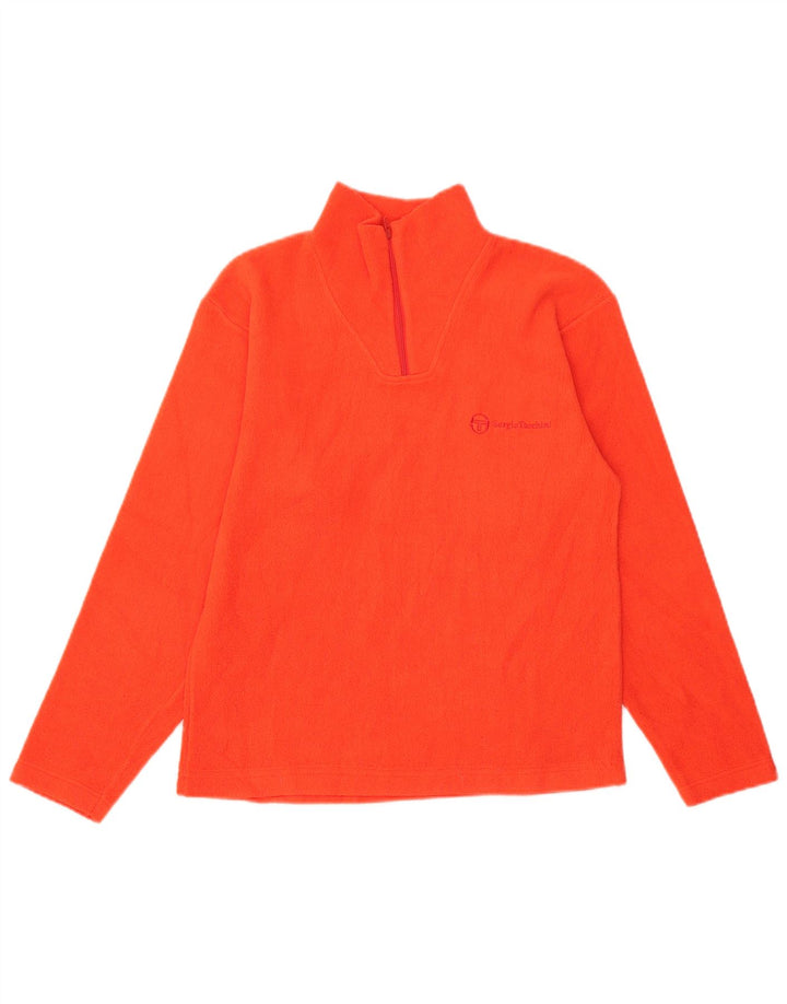 Sergio Tacchini Damen Fleecepullover mit Reißverschluss, UK 14, Mittelorange