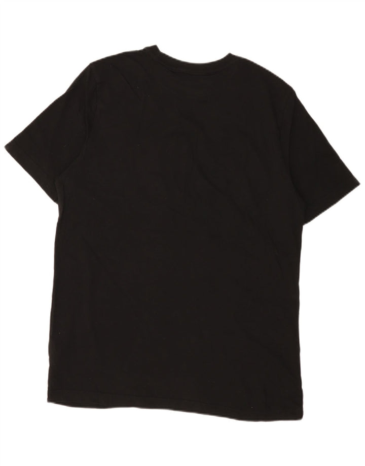 Puma Herre Grafisk T-Shirt Top Medium Sort Bomuld