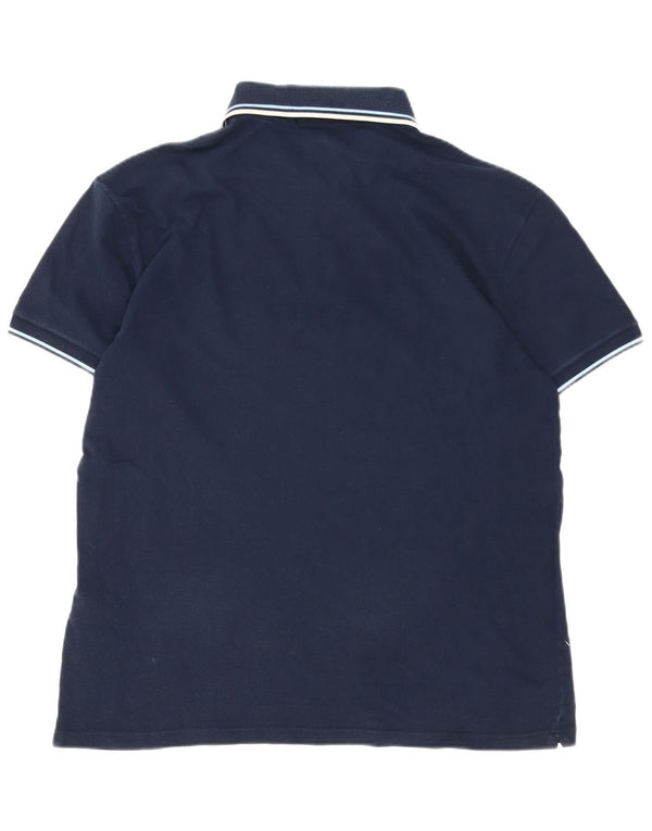 Polo da uomo Fred Perry grande in cotone blu navy