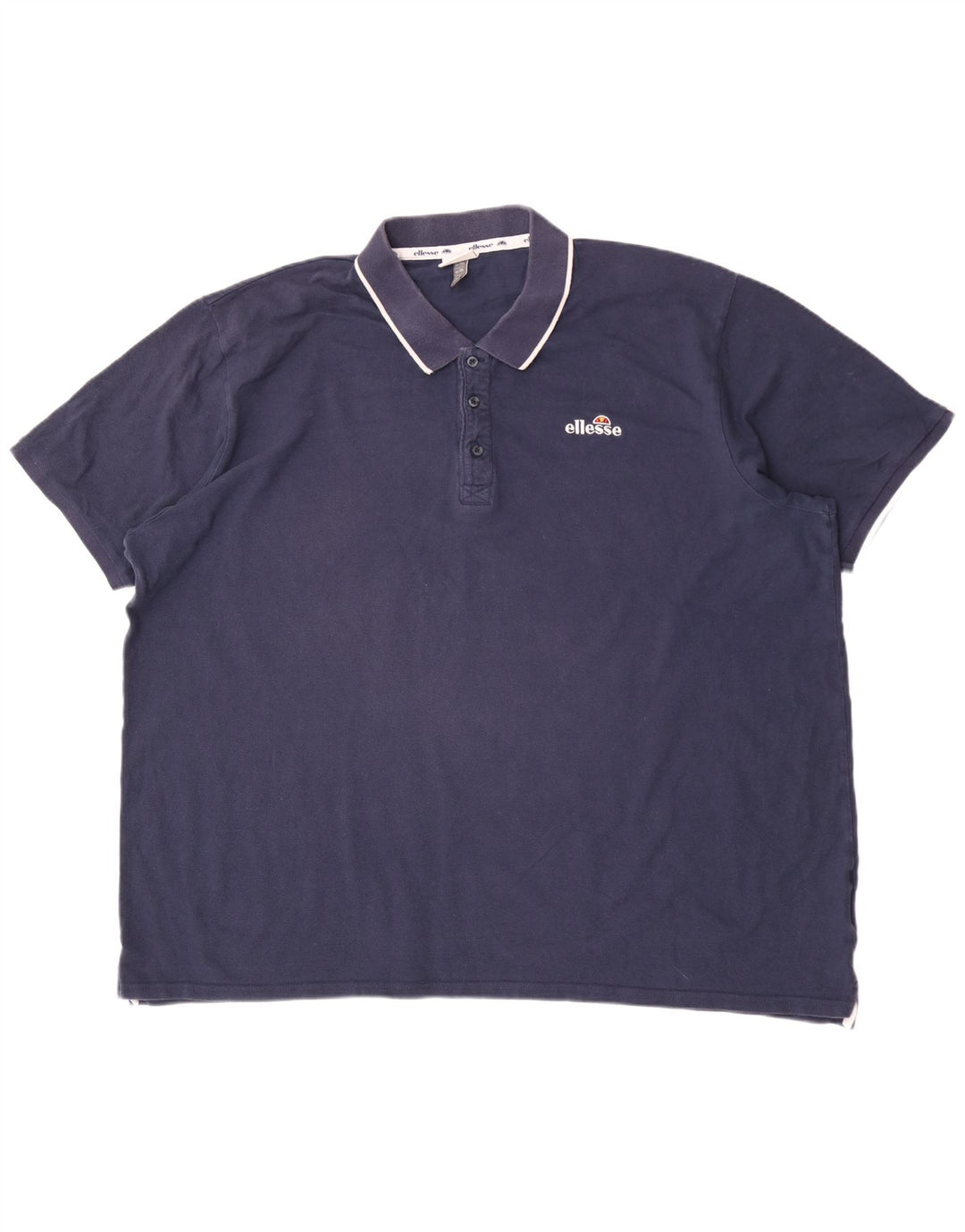 Ellesse Mens Polo Shirt 3XL Navy Blue Cotton
