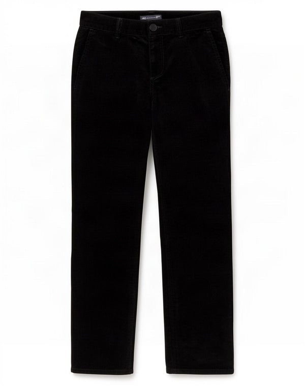 Marks & Spencer Womens Straight Corduroy Trousers UK 10 Small W28 L27 Black