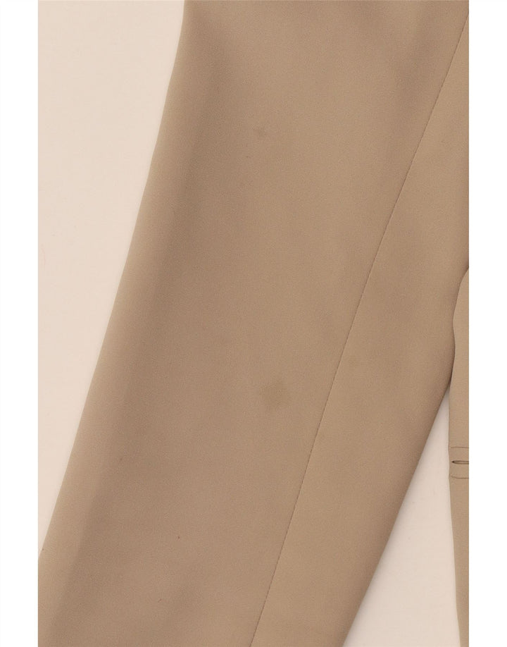 Benetton Womens 1 Button Blazer Jacket UK 12 Medium Beige