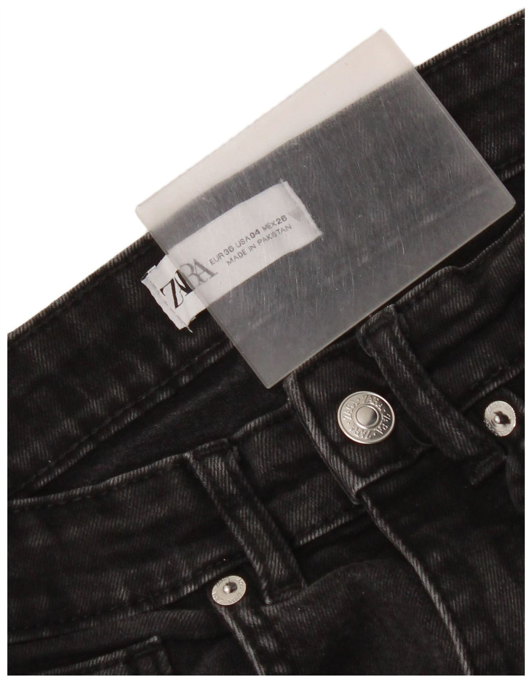 Zara Womens Bootcut Jeans EU 36 XS W26 L25 Black