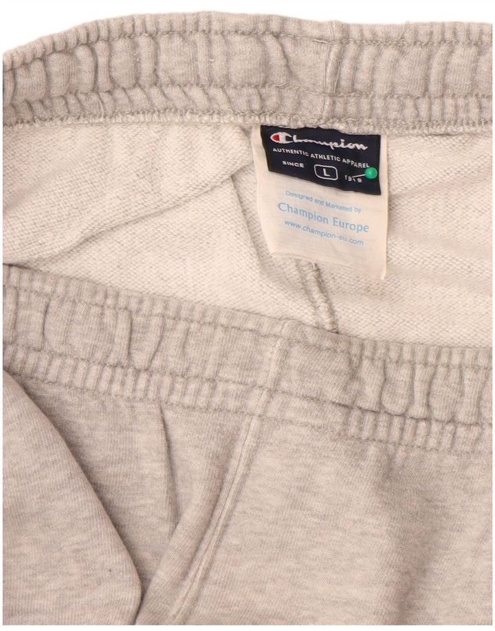 Champion Mens Tracksuit Trousers Joggers Large  Grey Cotton