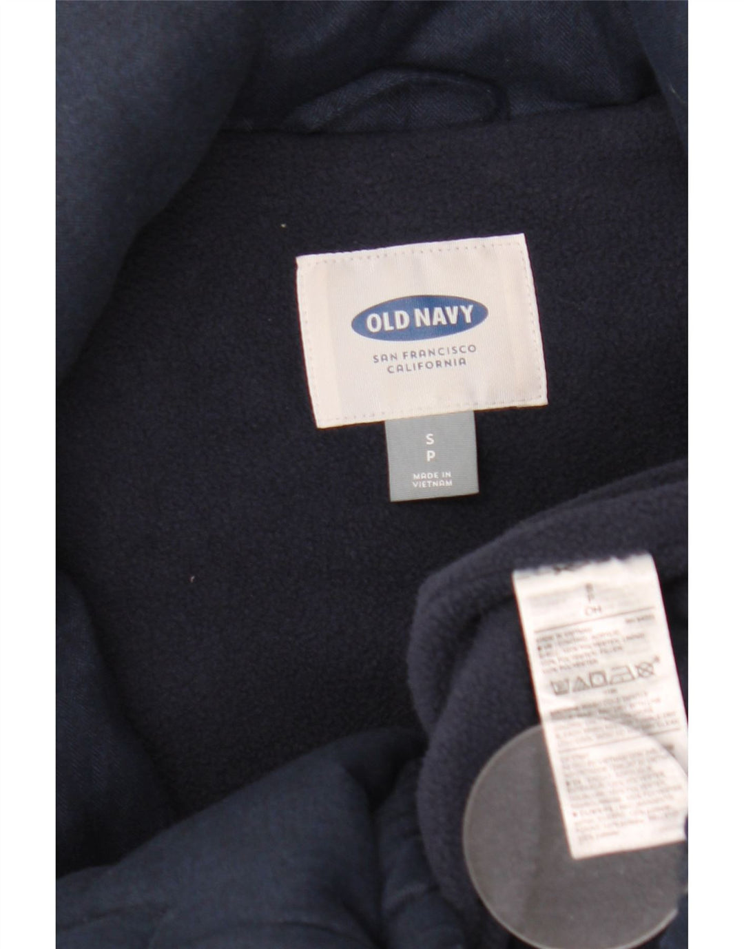 Old Navy Womens Padded Gilet UK 10 Small Navy Blue Polyester