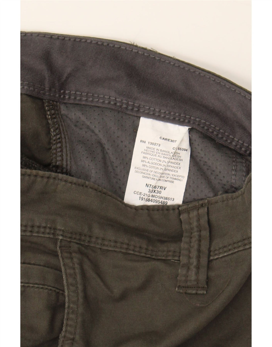 WRANGLER Womens Straight Chino Trousers W30 L30  Khaki Cotton Vintage Wrangler and Second-Hand Wrangler from Messina Hembry 